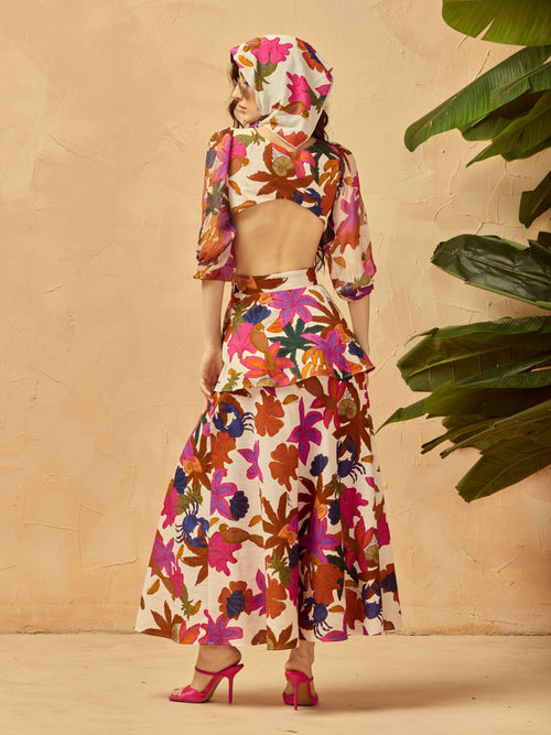 PARI GODESS RUFFLE MAXI